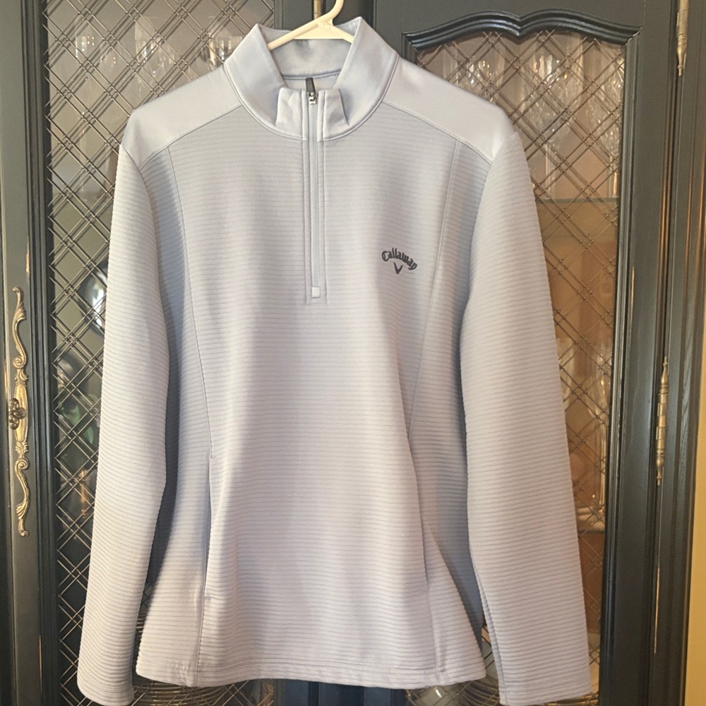 Callaway Silver Gray Quarter-Zip Pullover